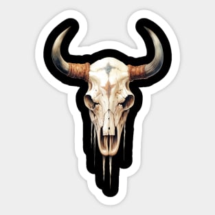 Cow Skull Sticker